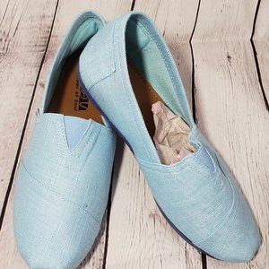 Baby Blue Canvas Shoe